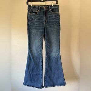 American Eagle Outfitters Dark Blue Flare Jeans